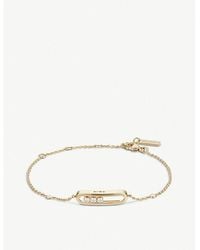 Messika - Baby Move 18ct Gold And Diamond Bracelet - Lyst