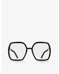 Gucci - gg0890o Rectangular-frame Acetate Glasses - Lyst