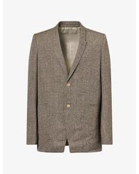 Rick Owens - Concordian Peak-Lapel Wool Blazer - Lyst