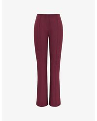 House Of Cb - Lillie Flared-leg Mid-rise Stretch-woven Trousers - Lyst
