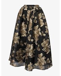 Huishan Zhang - Miriam Floral Woven Maxi Skirt - Lyst