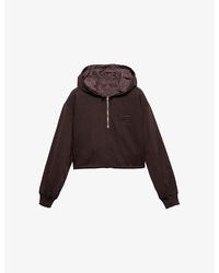 Prada - Reversible Re Nylon Cotton-Jersey Hoody - Lyst