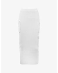 House Of Cb - Maeve Mid-rise Woven-blend Maxi Skirt - Lyst