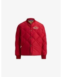 Polo Ralph Lauren - Logo-Embroidered Quilted Cotton-Blend Bomber Jacket - Lyst