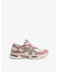 Asics - Gel-Nyc 2.0 Suede And Mesh Trainers - Lyst