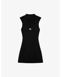 DIESEL - M-Olini Short Sleeveless Wool Knitted Mini Dress - Lyst