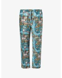 Derek Rose - Ledbury Cotton Lounge Trousers - Lyst