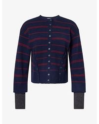 Damson Madder - Franny Merino-Wool Cardigan - Lyst