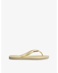 Havaianas - Slim Square-Toe Rubber Flip Flops - Lyst