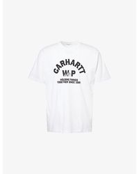 Carhartt - Column Graphic-Text Cotton T-Shirt - Lyst