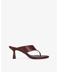 Aeyde - Olenna Leather Heeled Sandals - Lyst