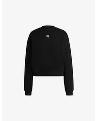 HUGO - Brand-Embroidered Relaxed-Fit Cotton-Jersey Sweatshirt - Lyst