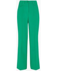 Whistles - Flora Straight-leg Mid-rise Stretch-woven Trousers - Lyst