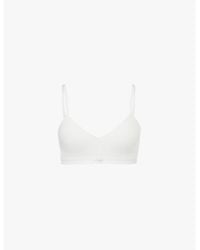 Sloggi - Ever Ease Padded Non-Wired Cotton-Blend Bra - Lyst