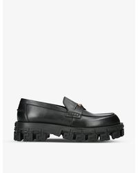Versace - Chunky-sole Leather Loafers - Lyst