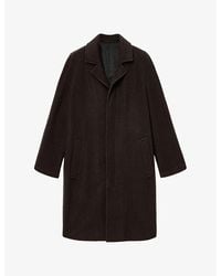 AllSaints - Duke Lapel-Collar Wool-Blend Coat - Lyst