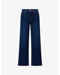 PAIGE - Tatum Wide-Leg Denim Jeans - Lyst