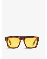 Tom Ford - Ft0711 Fausto Square-frame Acetate Sunglasses - Lyst