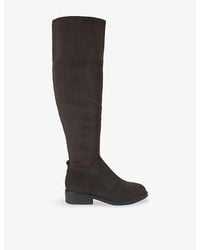 KG by Kurt Geiger - Tisha Flat Suede Knee-High Boots - Lyst