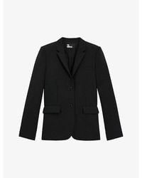 The Kooples - Notched-Lapel Stretch-Woven Blazer - Lyst