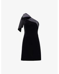 Phase Eight - Sofia Bow-Embellished Velvet Mini Dress - Lyst
