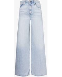 Rag & Bone - Sofie Wide-leg High-rise Denim-blend Jeans - Lyst