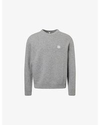 Loewe - Mini Anagram-Embroidered Wool Jumper - Lyst