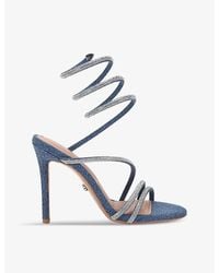 Carvela Kurt Geiger - Spiral Crystal-Embellished Heeled Sandals - Lyst