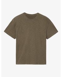 AllSaints - Addi Short-Sleeved Cotton-Jersey T-Shirt - Lyst