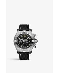 Breitling - A13317101b1x1 Avenger Stainless-steel And Leather Automatic Watch - Lyst