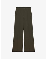 Reiss - X Atelier Soliel Wide-Leg Crepe Trousers - Lyst