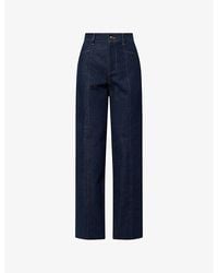 PAIGE - Skye Straight-Leg Denim Trousers - Lyst