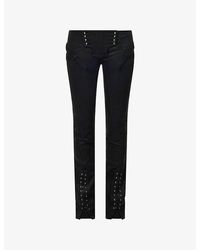 Dilara Findikoglu - Drama From Exile Waxed-Cotton Jeans - Lyst