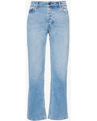 Replay - Tapered-leg Mid-rise Stretch-denim Jeans - Lyst