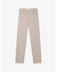 The White Company - Brompton Slim-leg Mid-rise Linen Jeans - Lyst