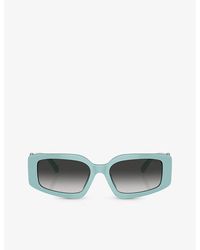 Tiffany & Co. - Tf4208u Steve Mcqueen Rectangle-frame Acetate Sunglasses - Lyst