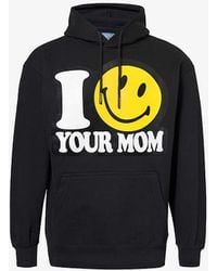 Market - Smiley Your Mom Graphic-print Cotton-jersey Hoody - Lyst