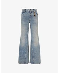 Stella McCartney - Mid-Wash Bootcut Denim Jeans - Lyst