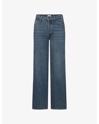 Twist & Tango - Tori Classic Wide-leg Mid-rise Organic-cotton Denim Jeans - Lyst