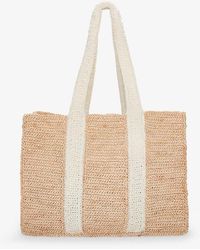 The White Company - Tural Double-handle Crochet Raffia Beach Bag - Lyst