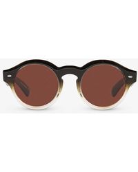 Oliver Peoples - Ov5493su Cassavet Round-frame Acetate Sunglasses - Lyst
