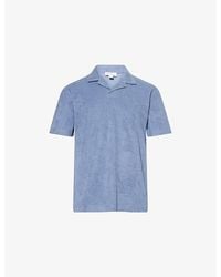 Sunspel - Towelling Camp-Collar Cotton Polo Shirt - Lyst