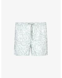 Björn Borg - Abstract-print Recycled-polyester Swim Shorts - Lyst