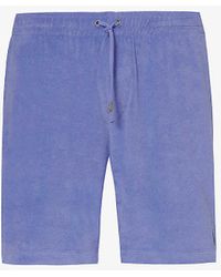 Polo Ralph Lauren - Brand-embroidered Terry-texture Cotton-blend Shorts - Lyst