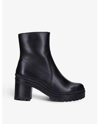 Carvela Kurt Geiger - Heeled Chunky-soled Leather Ankle Boots - Lyst