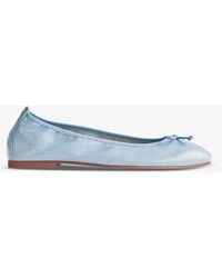 LK Bennett - Trilly Bow-embellished Flat Patent-leather Ballet Flats - Lyst