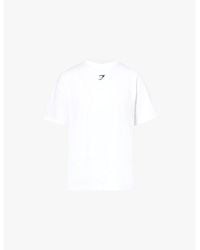 GYMSHARK - Gs Power Brand-Print Oversized-Fit Cotton-Jersey T-Shirt - Lyst