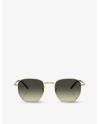 Oliver Peoples - Ov1331s Kierney Hexagonal-frame Metal Sunglasses - Lyst