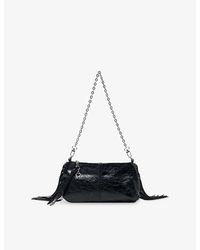 Maje - Miss M Patent-Leather Clutch - Lyst