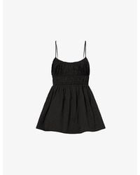Dissh - Zahara Ruched Cotton Top - Lyst